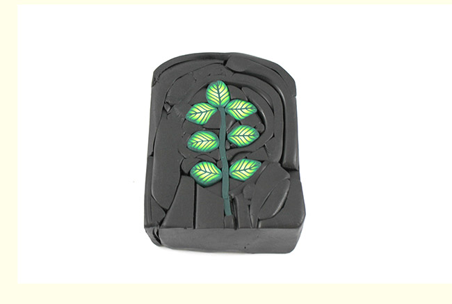 Réaliser une cane feuille en pâte Fimo : Etape 14