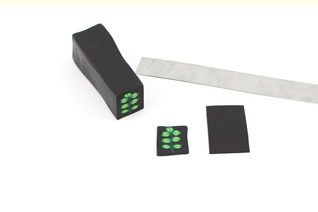 Réaliser une cane feuille en pâte Fimo : Etape 15