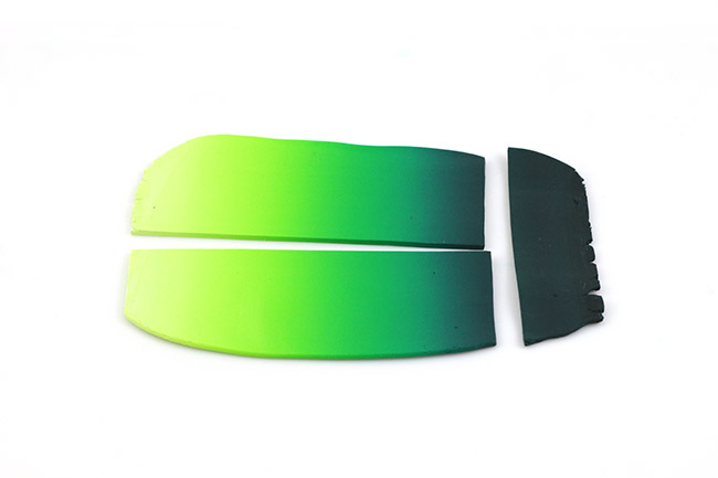 Réaliser une cane feuille en pâte Fimo : Etape 3