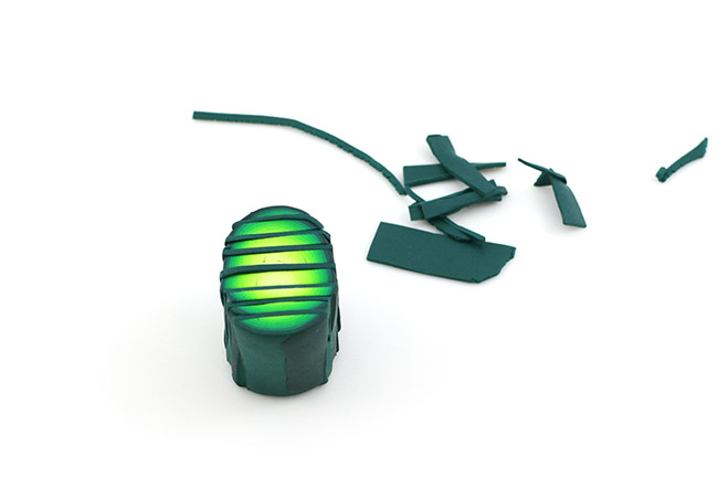 Réaliser une cane feuille en pâte Fimo : Etape 7