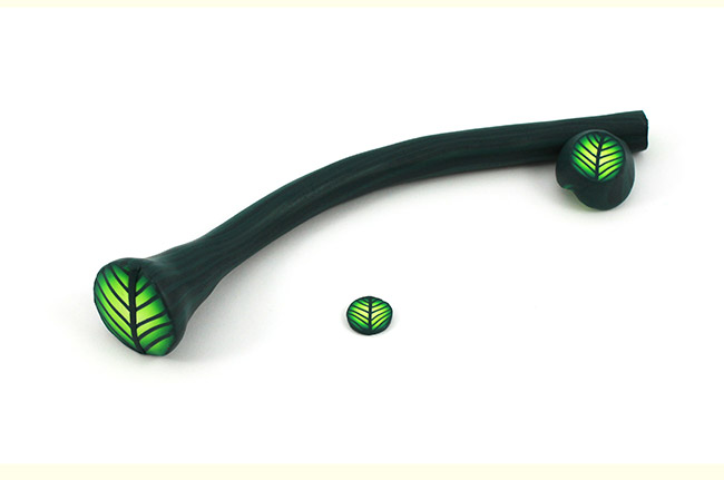 Réaliser une cane feuille en pâte Fimo : Etape 9