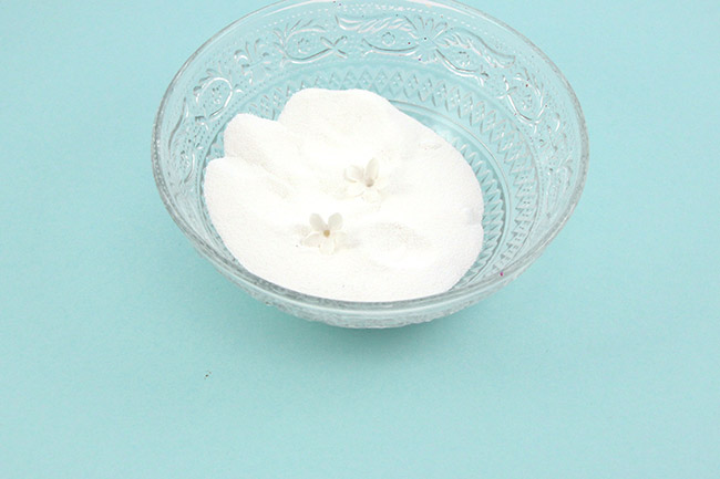 Créoles avec fleurs en pâte polymère : Etape 6