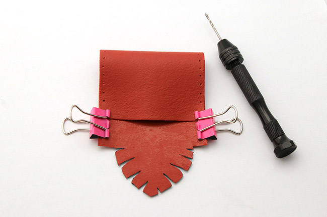 Pochette Fimo effet cuir : Etape 7