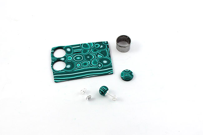 Torque ou ras de cou polymère effet Malachite : Etape 17 Torque ou ras de cou polymère effet Malachite : Etape 17