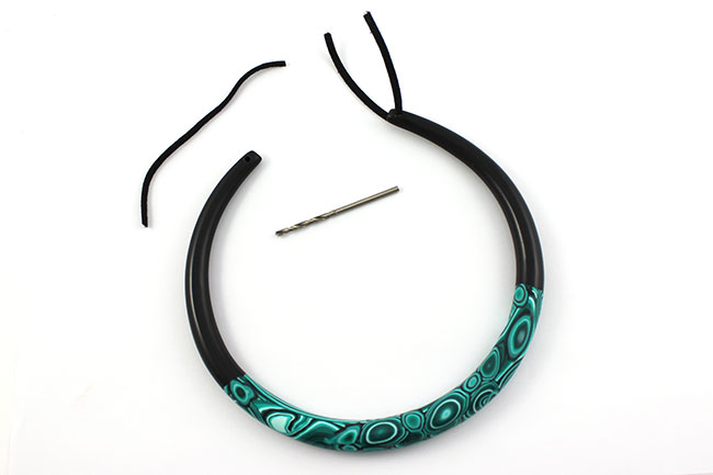 Torque ou ras de cou polymère effet Malachite : Etape 19 Torque ou ras de cou polymère effet Malachite : Etape 19