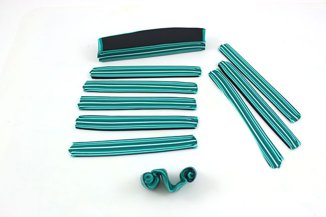 Torque ou ras de cou polymère effet Malachite : Etape 7 Torque ou ras de cou polymère effet Malachite : Etape 7