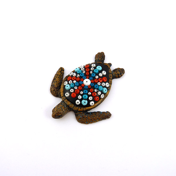 Tortue Polymère Mandala Perles Co