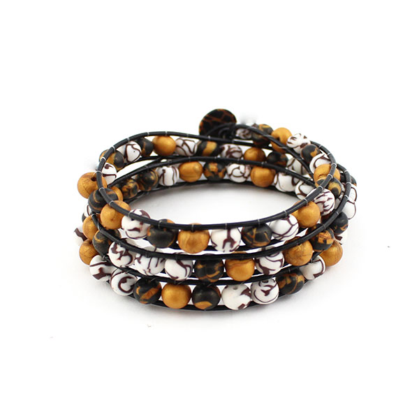 Bracelet wrap en pâte polymère