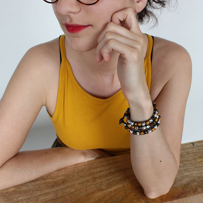 Schéma Bracelet wrap en pâte polymère