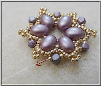 DIY Bijou Pendentif Collier Sasha perles Samos® par Puca® : Etape 11