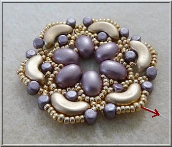 DIY Bijou Pendentif Collier Sasha perles Samos® par Puca® : Etape 16