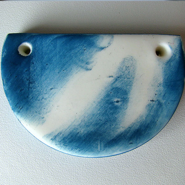 Pendentif Amulet en pâte de modelage sans cuisson WePam avec impression de sérigraphie silkscreen : Etape 5