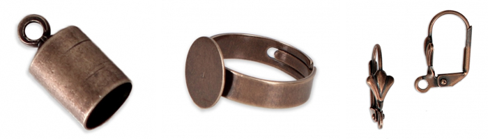 finition cuivrée vieillie