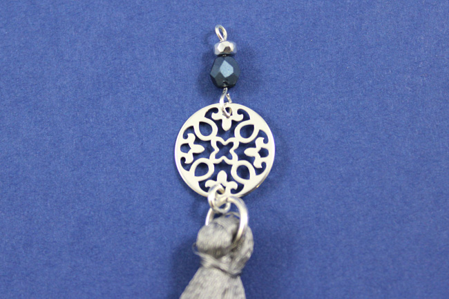 Sautoir intercalaire Rosace argent 925 Facettes de Bohème : Etape 3 Sautoir intercalaire Rosace argent 925 Facettes de Bohème : Etape 3