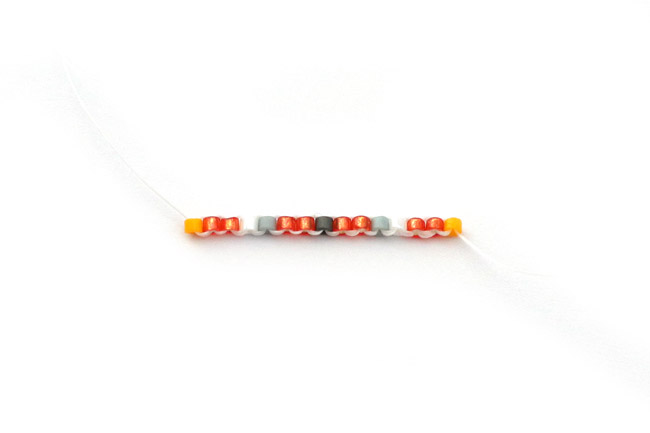 Boucles d'oreilles Brick Stitch losange en perles Miyuki débutant : Etape 4 Boucles d'oreilles Brick Stitch losange en perles Miyuki débutant : Etape 4