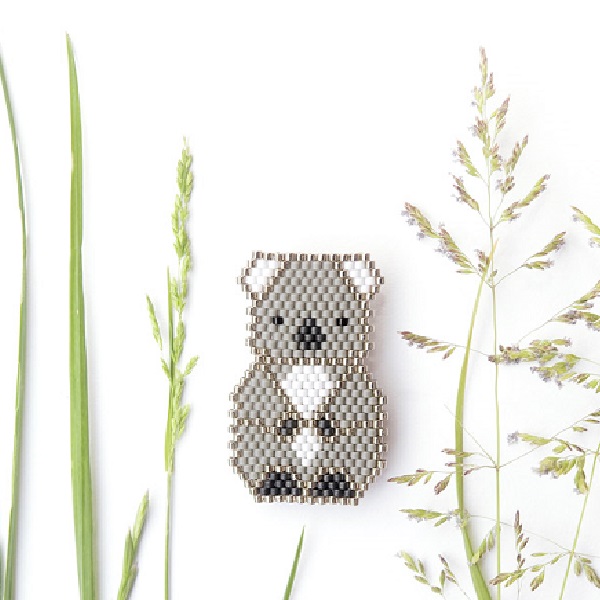 DIY tissage de perles miyuki motif koala