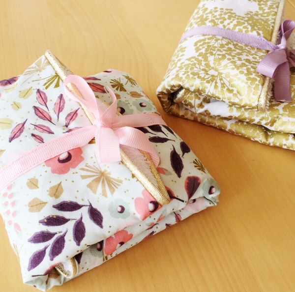Diy Couture Serviette De Sac En Tissu Eponge Et Coton Perles Co
