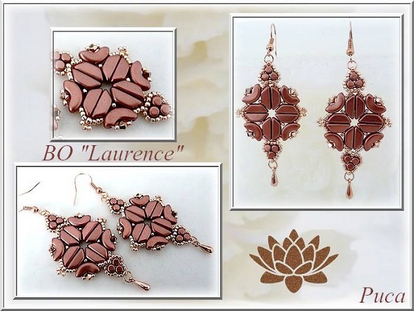 Boucles d'oreilles avec perles Tinos®, Arcos®, Minos® par Puca® Boucles d'oreilles avec perles Tinos®, Arcos®, Minos® par Puca®