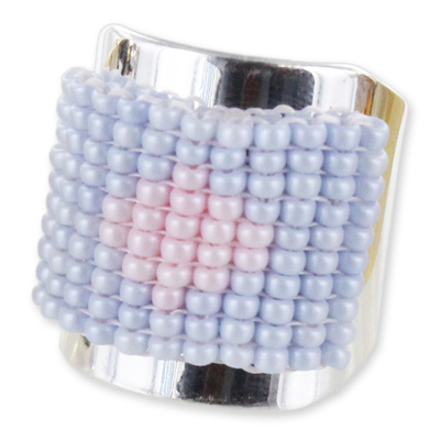 Bagues tissage de perles rectangle Miyuki : Etape 9 Bagues tissage de perles rectangle Miyuki : Etape 9
