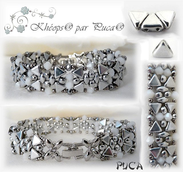 Bracelet Clara Khéops® et rocaille Matubo par Puca