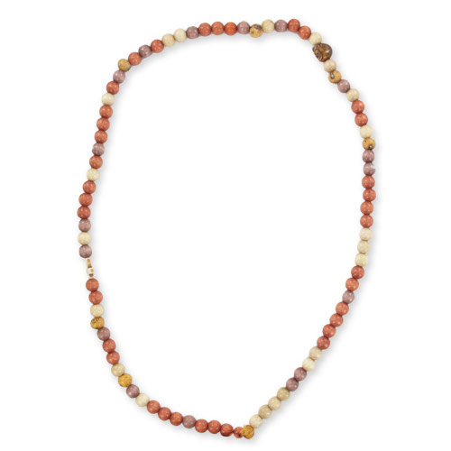 Collier Pompons et Rondes en bois : Etape 1 Collier Pompons et Rondes en bois : Etape 1