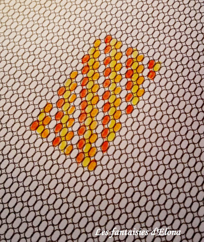 Bague tissage de Miyuki Delicas : Etape 2 Bague tissage de Miyuki Delicas : Etape 2