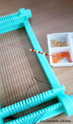 Bague tissage de Miyuki Delicas : Etape 5 Bague tissage de Miyuki Delicas : Etape 5