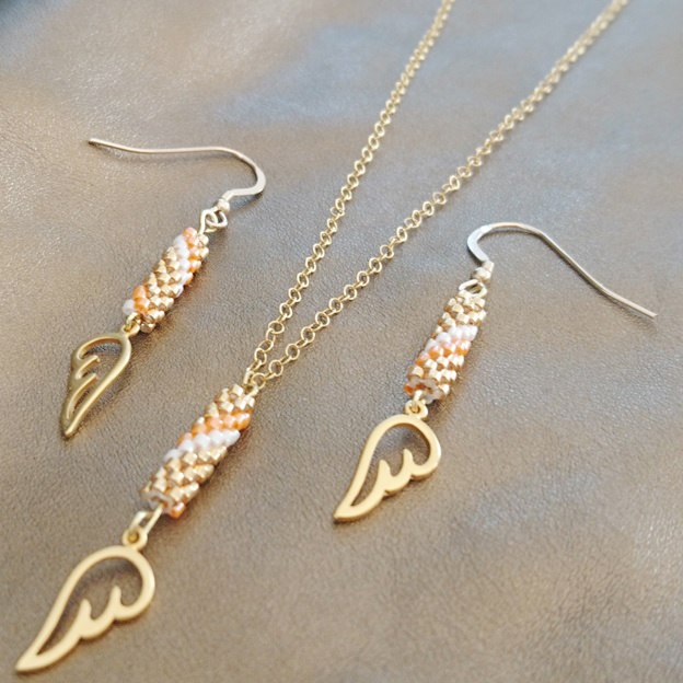 Schéma Comment réaliser des bijoux en perles Miyuki tissées en brickstitch tubulaire ?