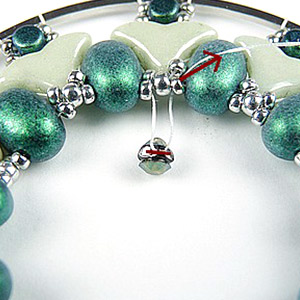 DIY Miroir de poche en perles en verre par Puca® : Etape 12