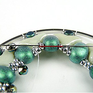 DIY Miroir de poche en perles en verre par Puca® : Etape 13