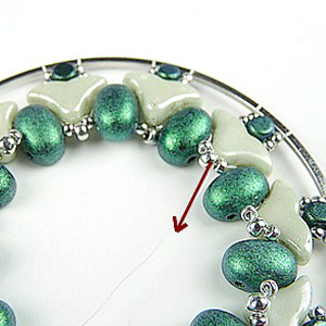 DIY Miroir de poche en perles en verre par Puca® : Etape 8