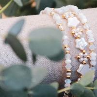bracelet nacre et cristal