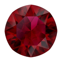 cabochon cristal rouge