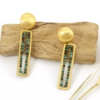 boucles d'oreilles pierres gemmes