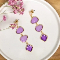 boucles d'oreilles vitrail