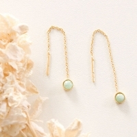 chaine oreille pierre gemme