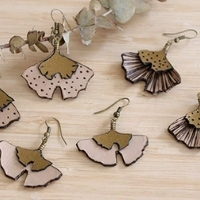 boucle d'oreille crochet polym&egrave;re