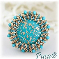 Bague Ad�le avec perles par Puca