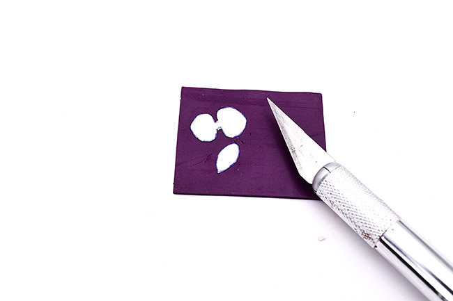 DIY boucles d'oreilles pendantes orchidées en pâte polymère : Etape 1