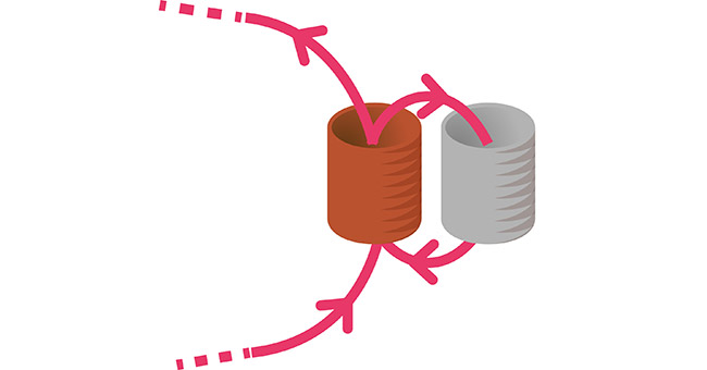 Boucles oreilles rouges miyuki embouts tissage argent 925 : Etape 1