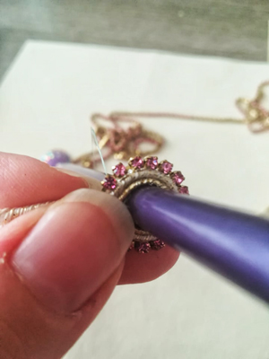 etape 3 boucles d oreilles soutache PureCrystal coudre soutache