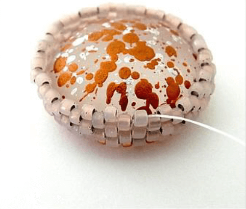 Boucles d'oreilles Ho ! avec perles en verre par Puca® : Etape 4 Boucles d'oreilles Ho ! avec perles en verre par Puca® : Etape 4