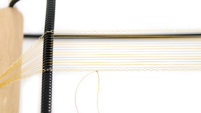 Tutoriel Bracelet manchette en perles miyuki couleurs briques : Etape 3 Tutoriel Bracelet manchette en perles miyuki couleurs briques : Etape 3