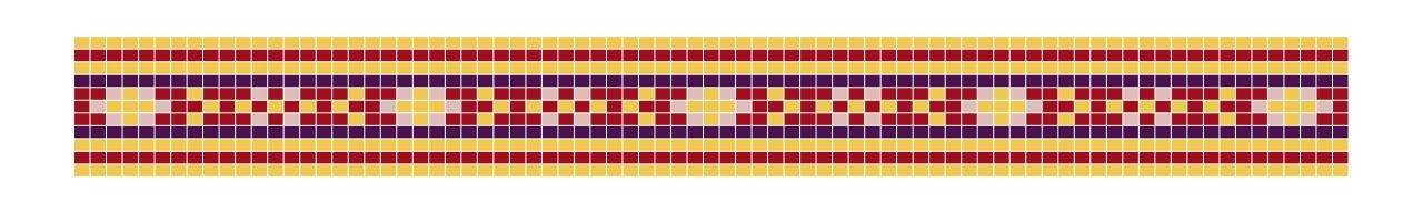 Schéma Grille de tissage gratuite – Bracelet Miyuki de Noël