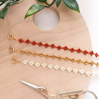 DIY Miyuki mini diamantes o pulseras de cuentas de margaritas