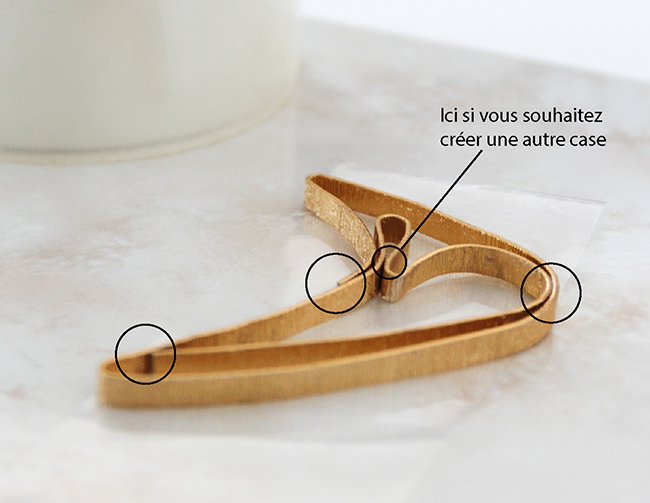 DIY Broche toucan en résine avec du fil d'aluminium plat : Etape 2