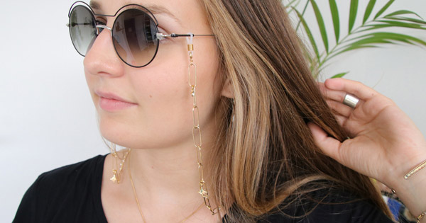 Tuto Bijou Femme - Chaine à lunettes grosse maille vintage