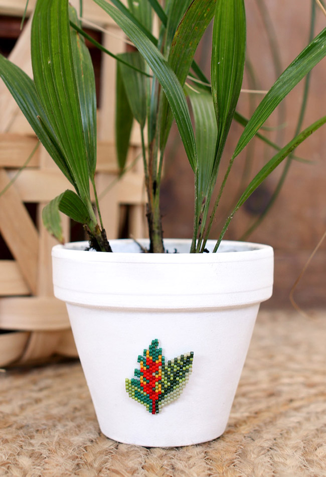 Tessitura Di Piante Tropicali Miyuki In Brick Stitch Perles Co