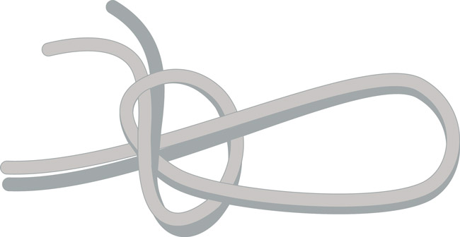 noeud avec bouton &eacute;tape 3