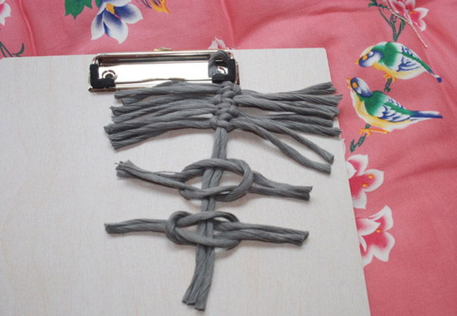 DIY Abat-jour en macramé : Etape 6 DIY Abat-jour en macramé : Etape 6